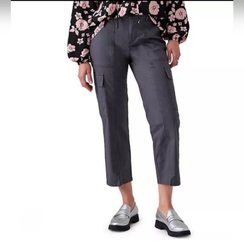 Social Standard By Sanctuary Portside Cargo Crop Pants Minimalist Washed Black S